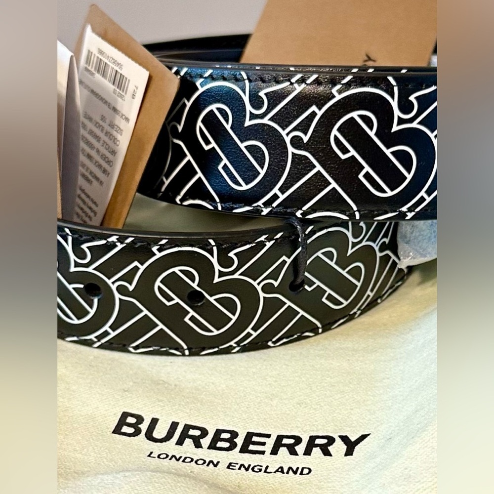 Burberry TB Monogram Outline Belt EU105 - Picture 4 of 5